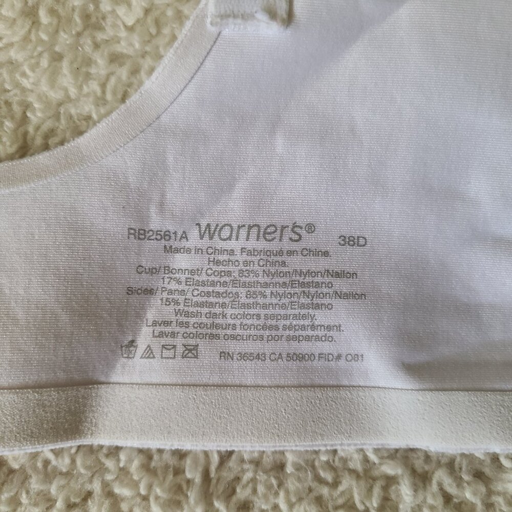 Warner's White Underwire Bra - Picture 6 of 6